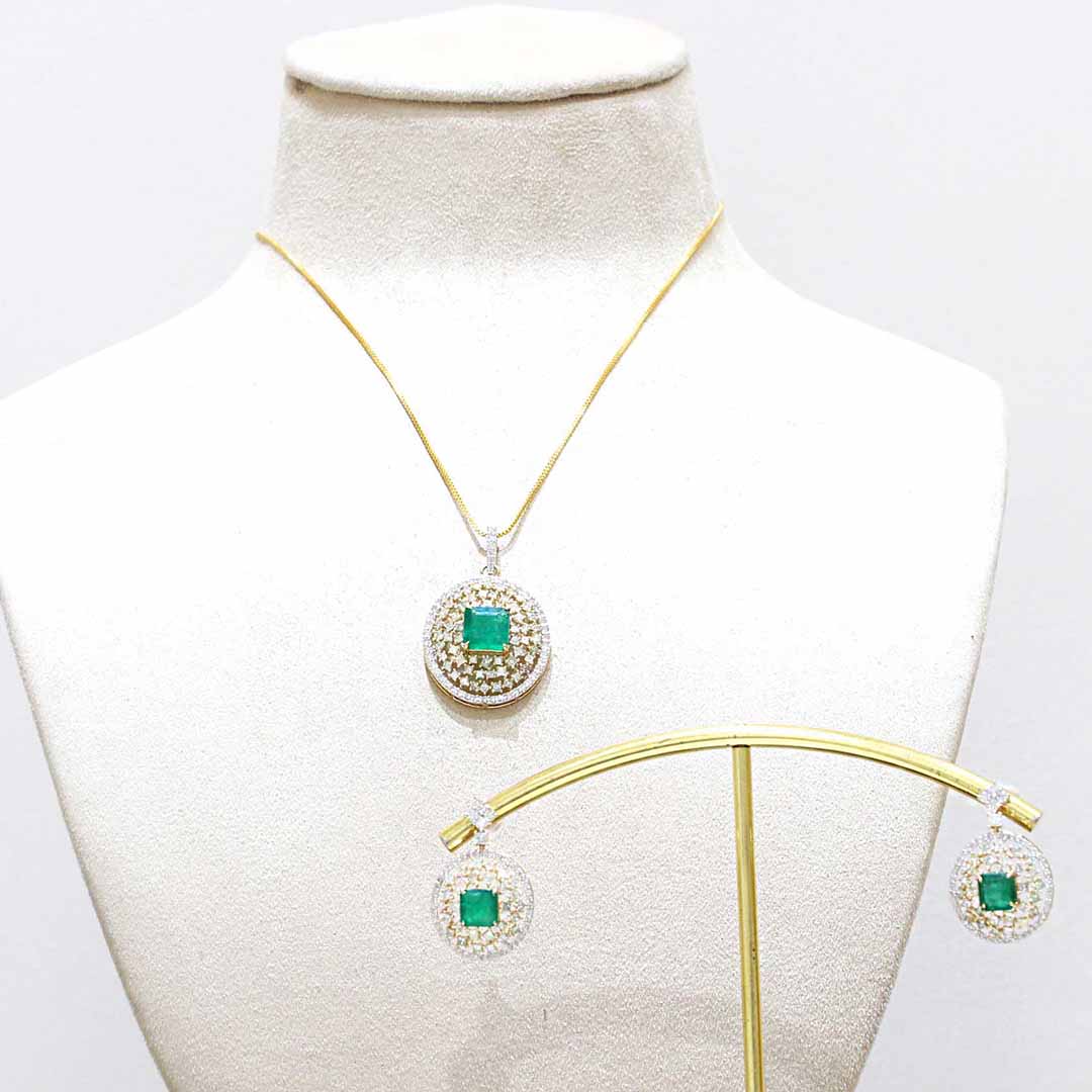 Diamond Pendant Set