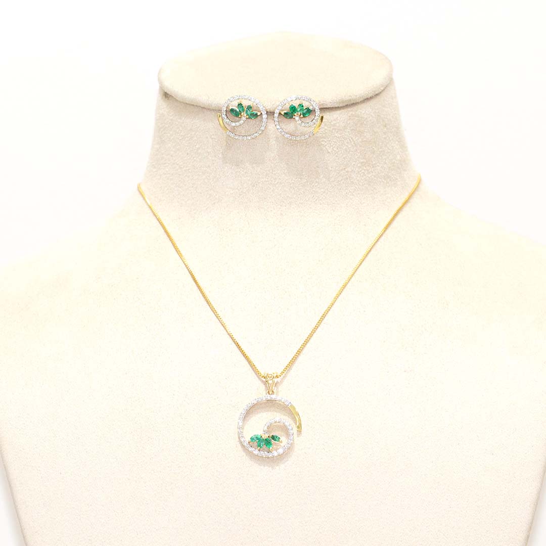 Diamond Pendant Set
