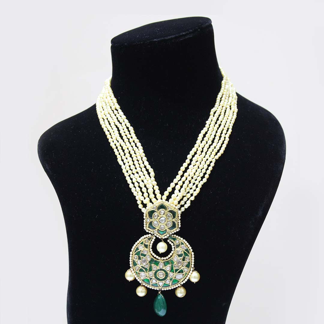 Gold Polki Pendant