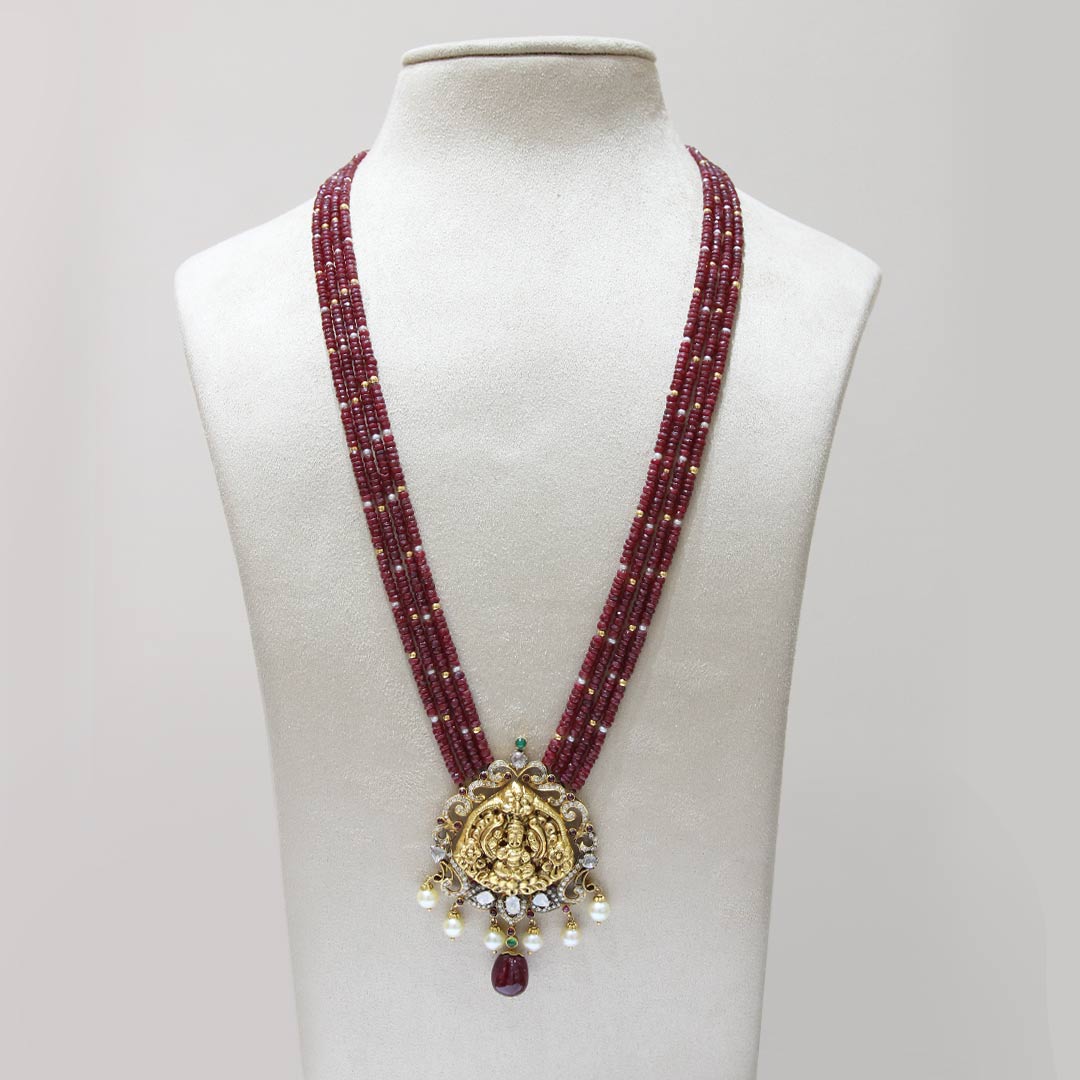 Gold Polki Pendant